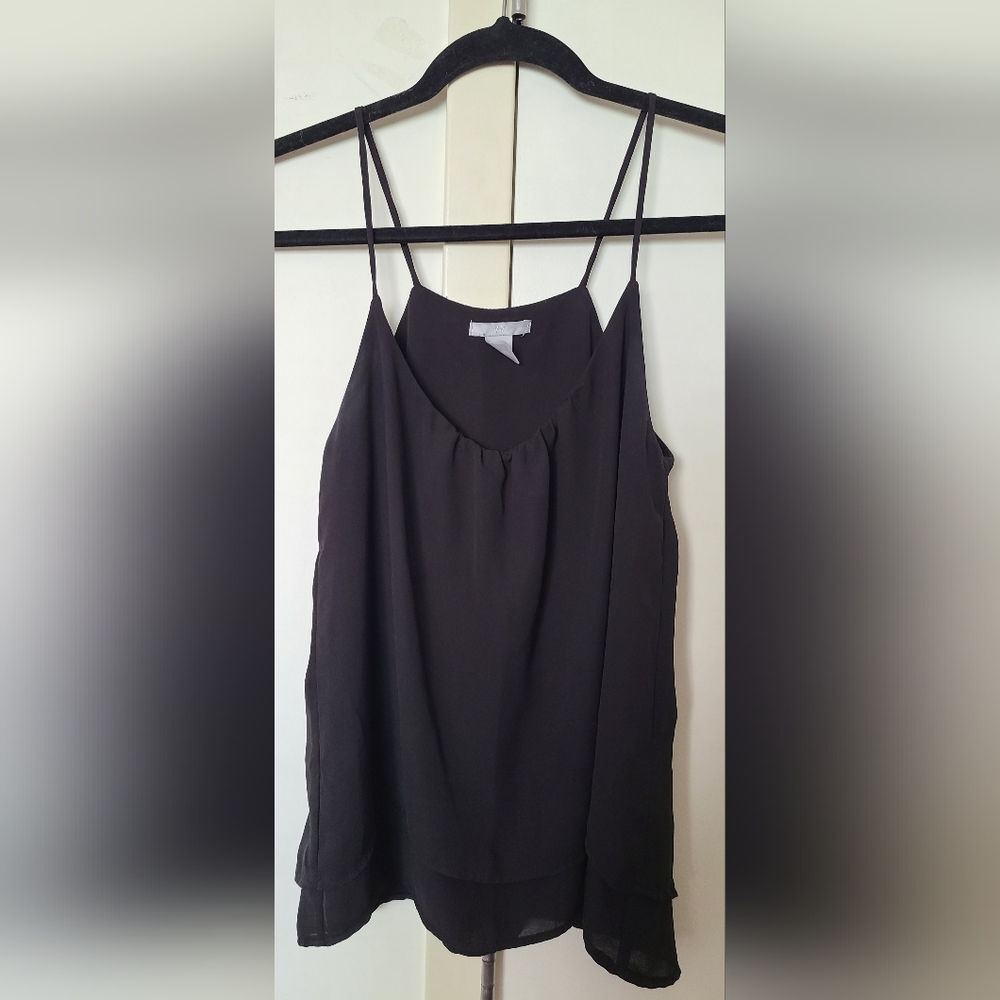 Elegant Black Spaghetti Strap Top